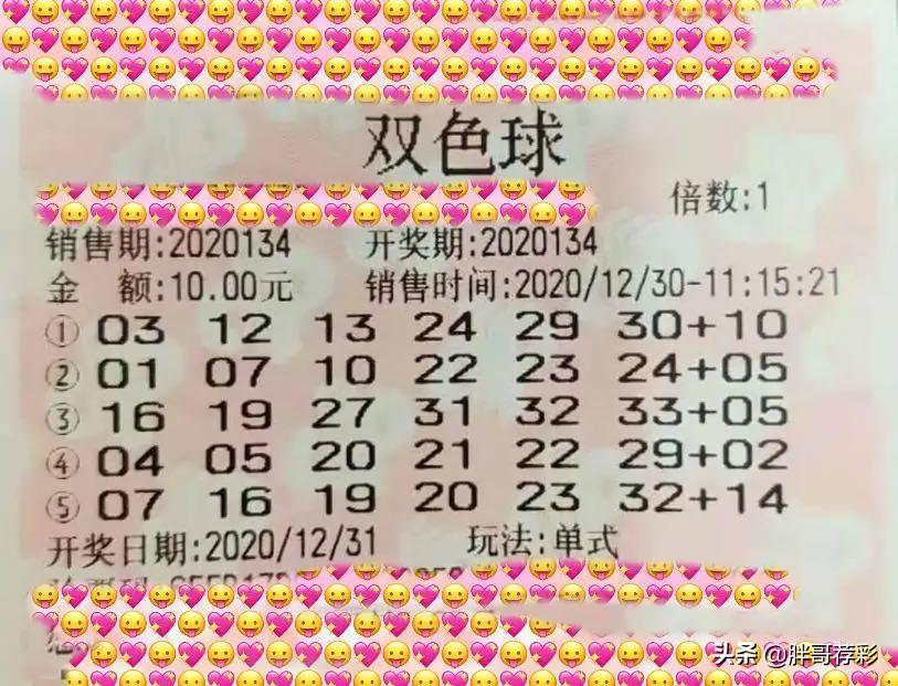 2019年双色球开奖结果号码查询，回顾与展望2020年双色球开奖记录完整
