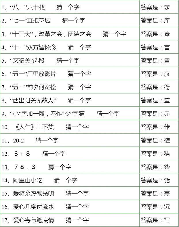 2018年焰舞字谜，一场智慧与趣味的盛宴2018年焰舞字谜汇总3d字谜